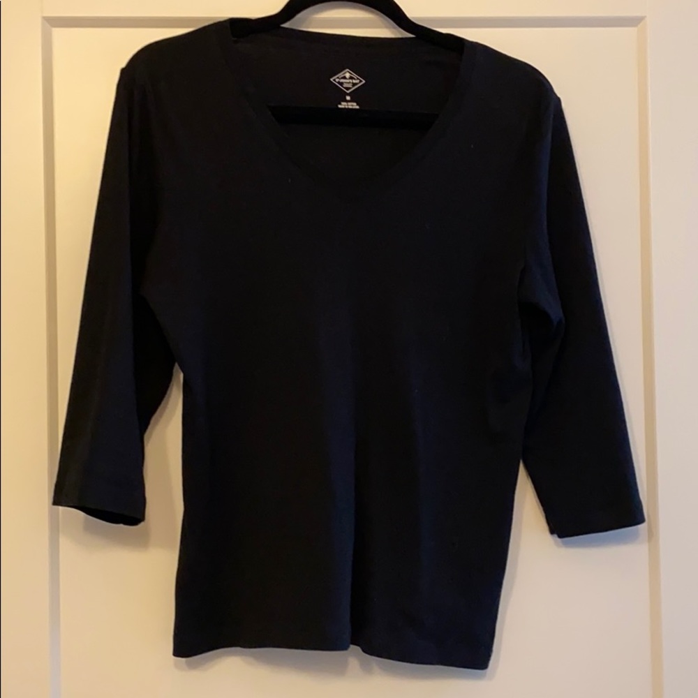 Black 3/4th sleeve top